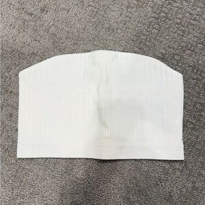 Garage White Ribbed Tube Top